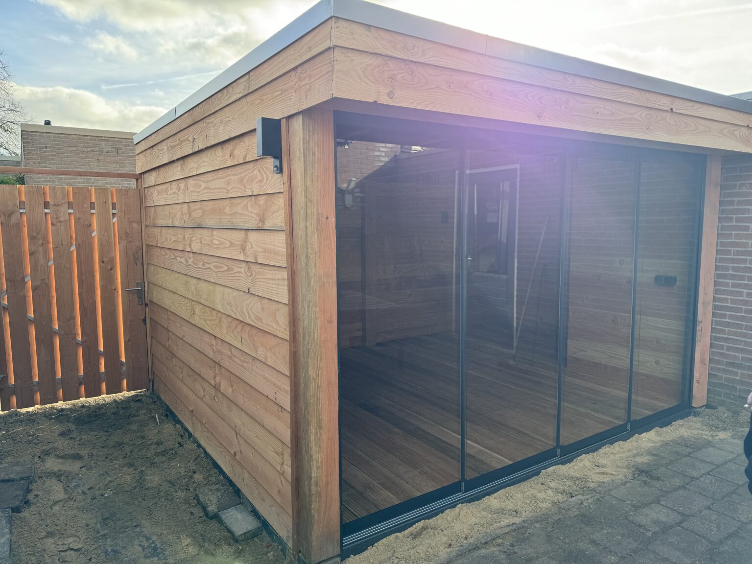 Houten overkapping op maat door BijHof