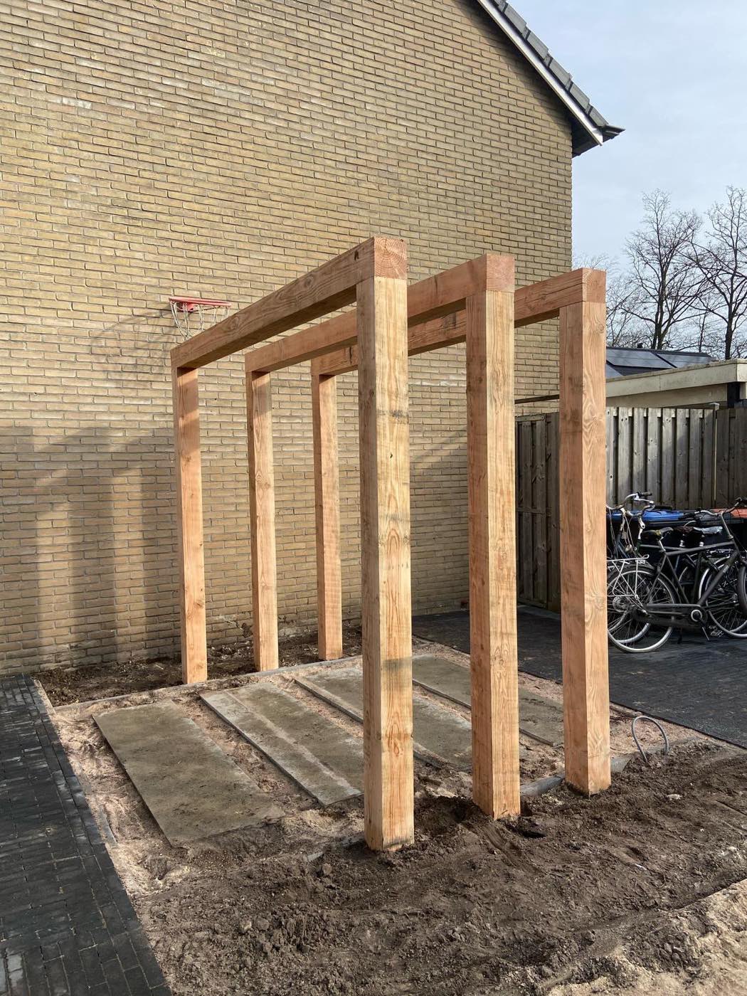 Houten pergola op maat door BijHof